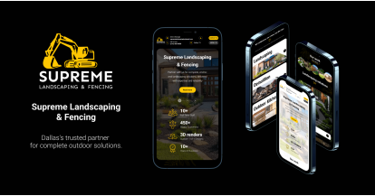 Изработихме сайт до ключ за Supreme Landscaping & Fencing Design